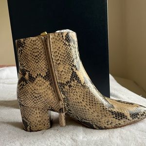 Cole Haan Eva Bootie, snake print, size 7 1/2